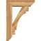 Ekena Millwork Merced Slat Rough Sawn Bracket w/ Offset Brace, Western Red Cedar, 8"W x 28"D x 40"H BKT0806X28X40MRC06RWR - alternate 4